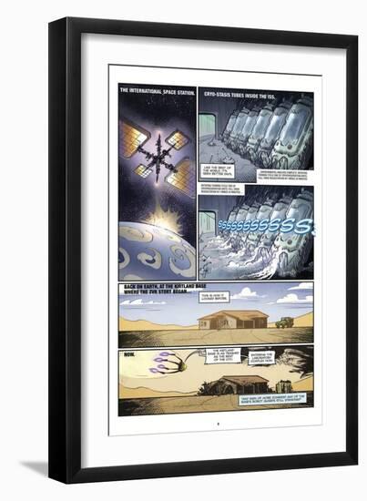 Zombies vs. Robots: Volume 1 - Comic Page with Panels-Anthony Diecidue-Framed Art Print