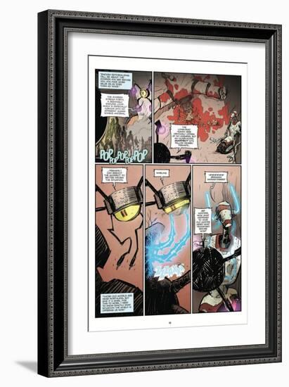 Zombies vs. Robots: Volume 1 - Comic Page with Panels-Anthony Diecidue-Framed Premium Giclee Print