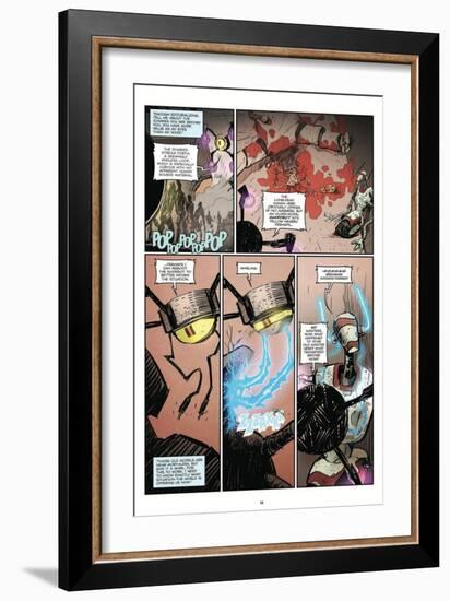 Zombies vs. Robots: Volume 1 - Comic Page with Panels-Anthony Diecidue-Framed Art Print