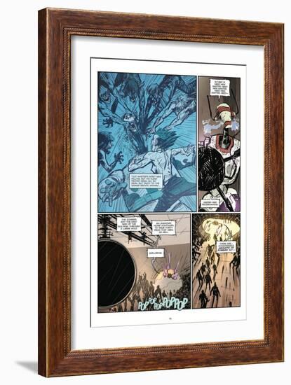 Zombies vs. Robots: Volume 1 - Comic Page with Panels-Anthony Diecidue-Framed Art Print