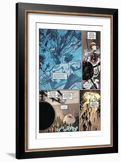 Zombies vs. Robots: Volume 1 - Comic Page with Panels-Anthony Diecidue-Framed Art Print