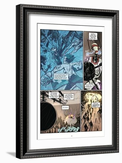 Zombies vs. Robots: Volume 1 - Comic Page with Panels-Anthony Diecidue-Framed Art Print