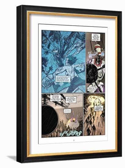 Zombies vs. Robots: Volume 1 - Comic Page with Panels-Anthony Diecidue-Framed Premium Giclee Print