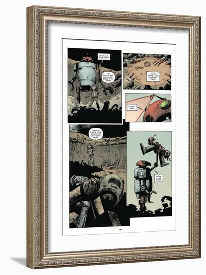 Zombies vs. Robots: Volume 1 - Comic Page with Panels-Val Mayerik-Framed Art Print