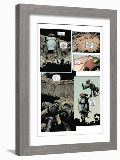 Zombies vs. Robots: Volume 1 - Comic Page with Panels-Val Mayerik-Framed Art Print