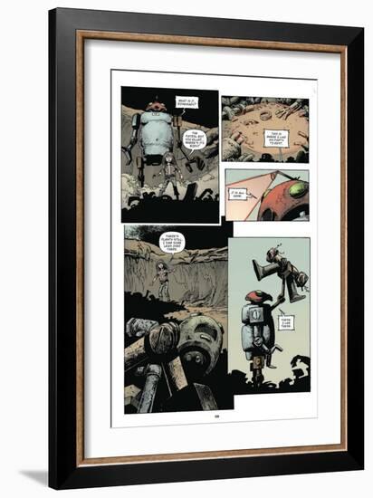 Zombies vs. Robots: Volume 1 - Comic Page with Panels-Val Mayerik-Framed Art Print