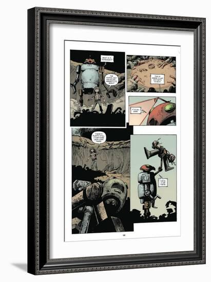 Zombies vs. Robots: Volume 1 - Comic Page with Panels-Val Mayerik-Framed Art Print