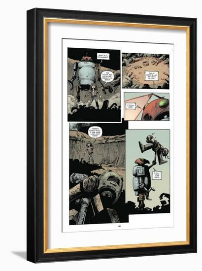 Zombies vs. Robots: Volume 1 - Comic Page with Panels-Val Mayerik-Framed Art Print