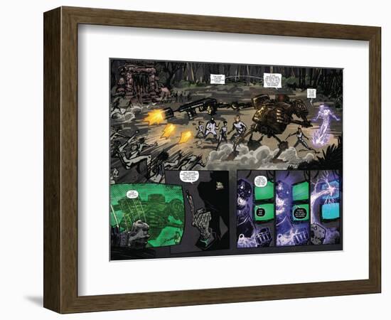 Zombies vs. Robots: Volume 1 - Page Spread with Panels-Anthony Diecidue-Framed Premium Giclee Print