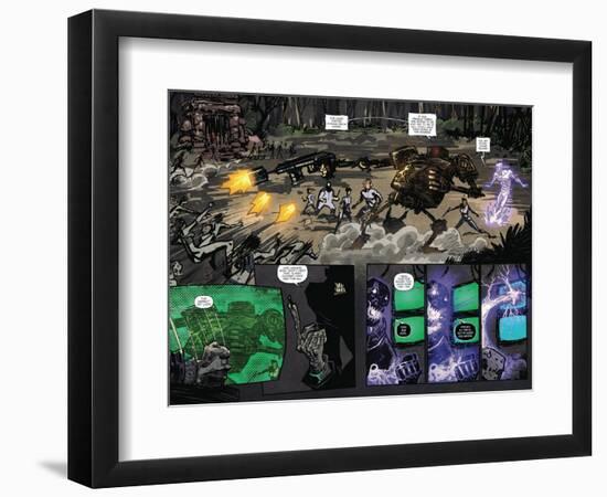 Zombies vs. Robots: Volume 1 - Page Spread with Panels-Anthony Diecidue-Framed Premium Giclee Print