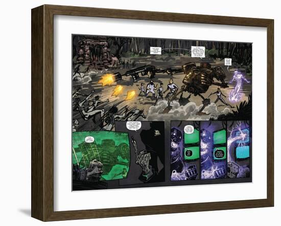 Zombies vs. Robots: Volume 1 - Page Spread with Panels-Anthony Diecidue-Framed Art Print