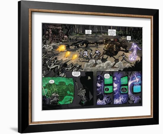 Zombies vs. Robots: Volume 1 - Page Spread with Panels-Anthony Diecidue-Framed Art Print