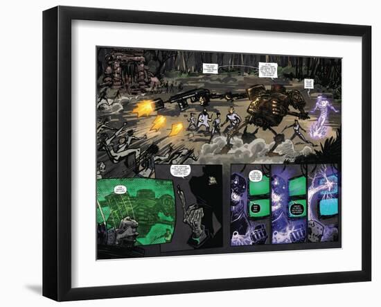 Zombies vs. Robots: Volume 1 - Page Spread with Panels-Anthony Diecidue-Framed Art Print