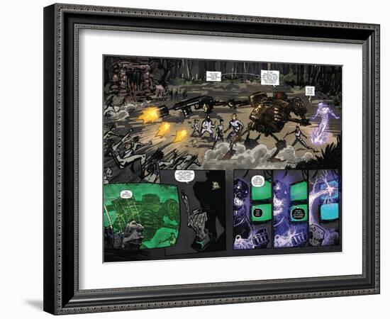 Zombies vs. Robots: Volume 1 - Page Spread with Panels-Anthony Diecidue-Framed Art Print