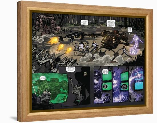 Zombies vs. Robots: Volume 1 - Page Spread with Panels-Anthony Diecidue-Framed Stretched Canvas