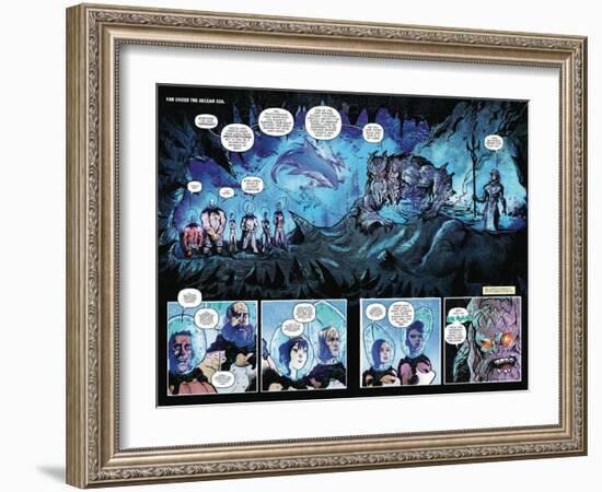 Zombies vs. Robots: Volume 1 - Page Spread with Panels-Anthony Diecidue-Framed Art Print