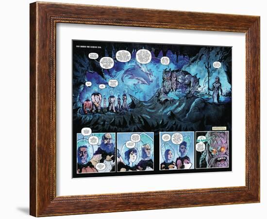 Zombies vs. Robots: Volume 1 - Page Spread with Panels-Anthony Diecidue-Framed Art Print