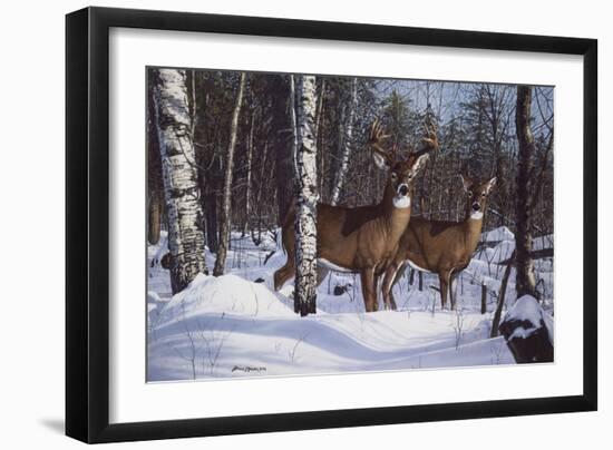 Zone 1 Whitetail-Bruce Miller-Framed Giclee Print