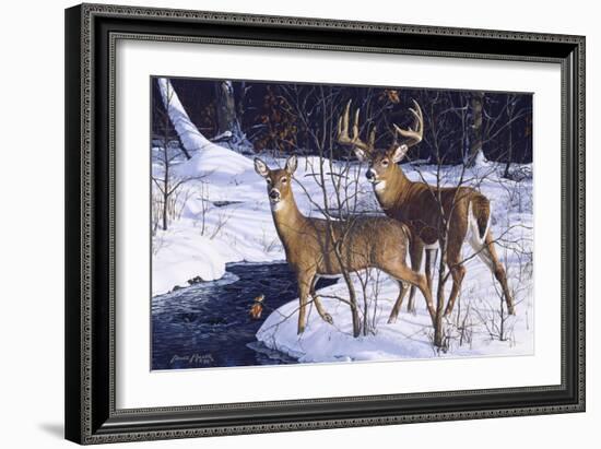 Zone 2 Whitetails-Bruce Miller-Framed Giclee Print