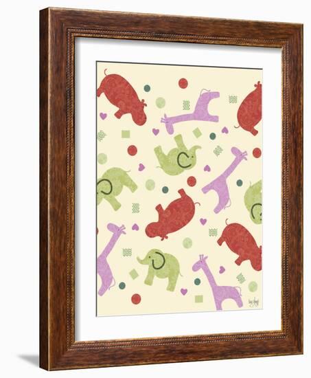 Zoo Baby Animals-Bee Sturgis-Framed Premium Giclee Print