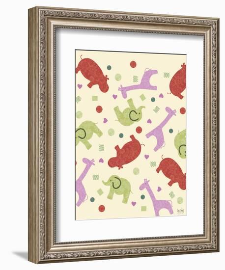 Zoo Baby Animals-Bee Sturgis-Framed Art Print