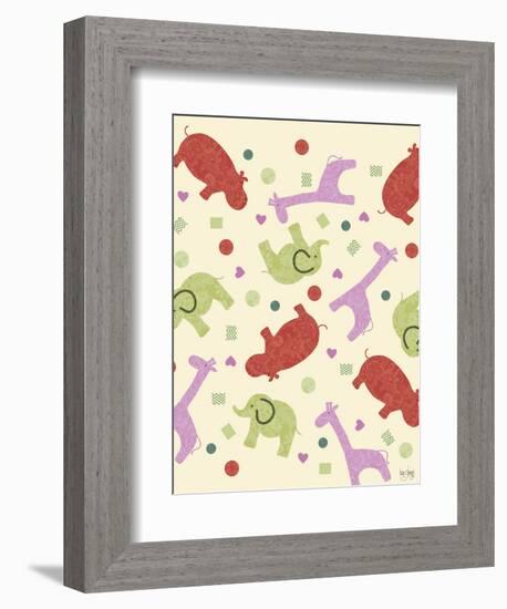 Zoo Baby Animals-Bee Sturgis-Framed Art Print