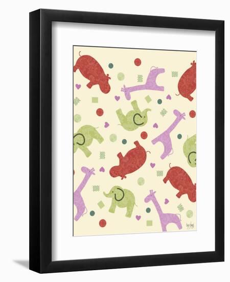 Zoo Baby Animals-Bee Sturgis-Framed Art Print