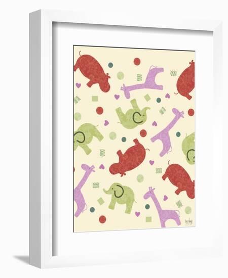 Zoo Baby Animals-Bee Sturgis-Framed Art Print