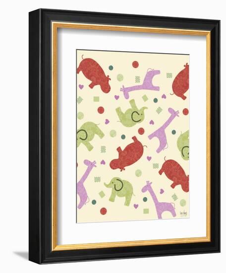 Zoo Baby Animals-Bee Sturgis-Framed Art Print