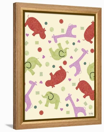 Zoo Baby Animals-Bee Sturgis-Framed Stretched Canvas