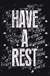 Have a Rest - Typographic Retro-ZOO BY-Art Print