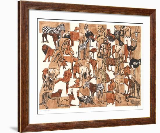 Zoo Composition-Caroline Schultz-Framed Collectable Print