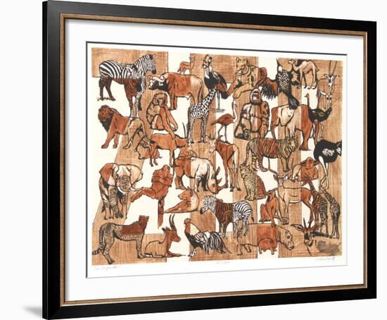 Zoo Composition-Caroline Schultz-Framed Collectable Print