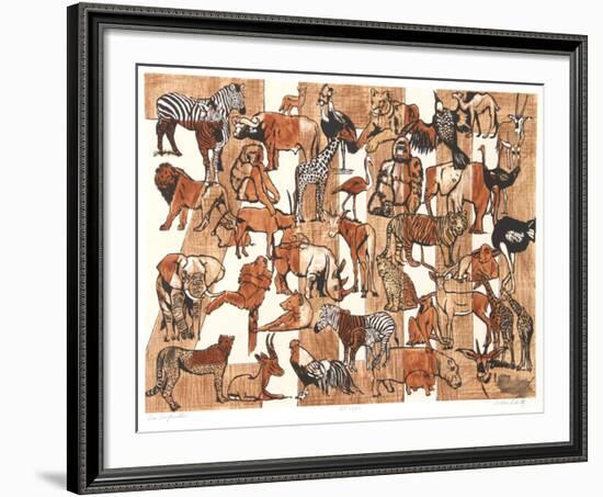 Zoo Composition-Caroline Schultz-Framed Collectable Print