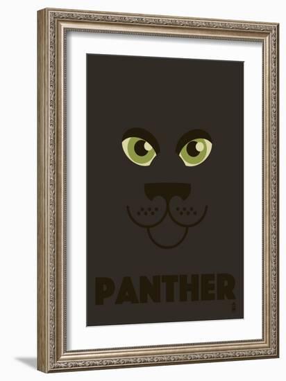 Zoo Faces - Panther-Lantern Press-Framed Art Print