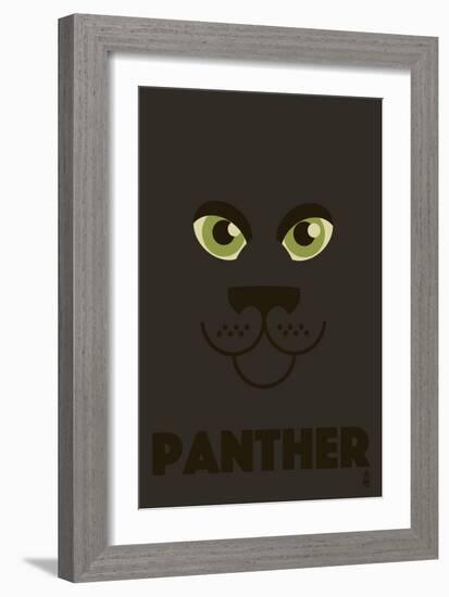 Zoo Faces - Panther-Lantern Press-Framed Art Print