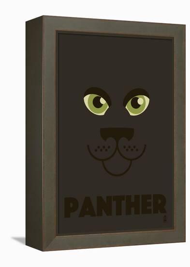 Zoo Faces - Panther-Lantern Press-Framed Stretched Canvas