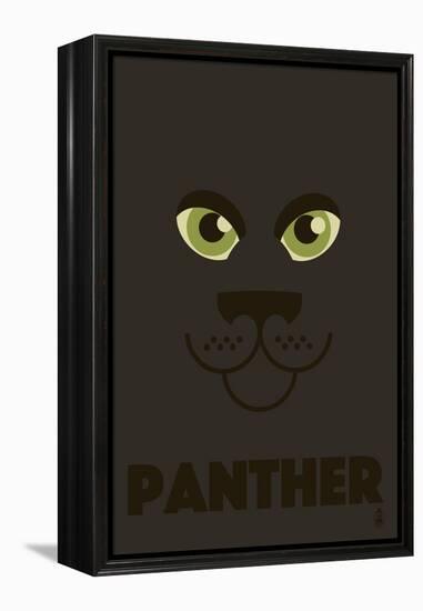 Zoo Faces - Panther-Lantern Press-Framed Stretched Canvas