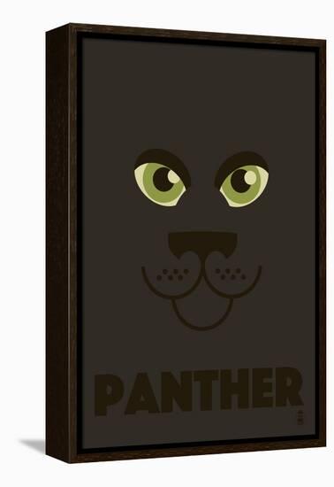 Zoo Faces - Panther-Lantern Press-Framed Stretched Canvas
