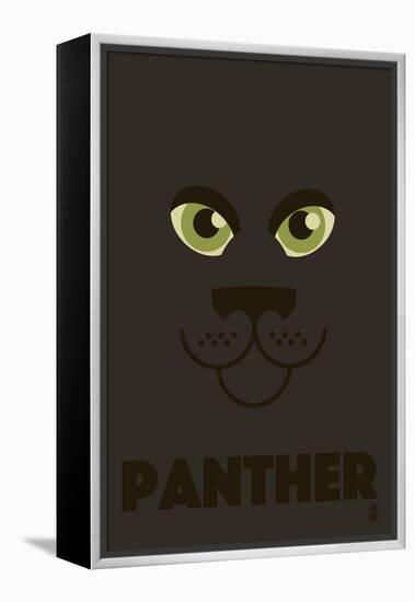 Zoo Faces - Panther-Lantern Press-Framed Stretched Canvas