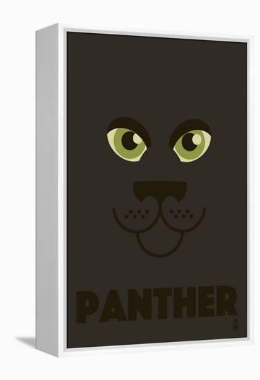 Zoo Faces - Panther-Lantern Press-Framed Stretched Canvas