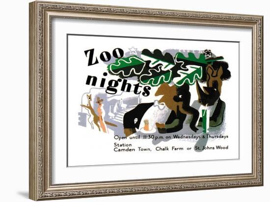 Zoo Nights-null-Framed Art Print