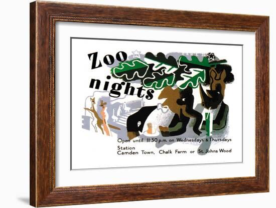 Zoo Nights-null-Framed Art Print