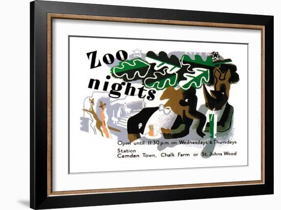 Zoo Nights-null-Framed Art Print