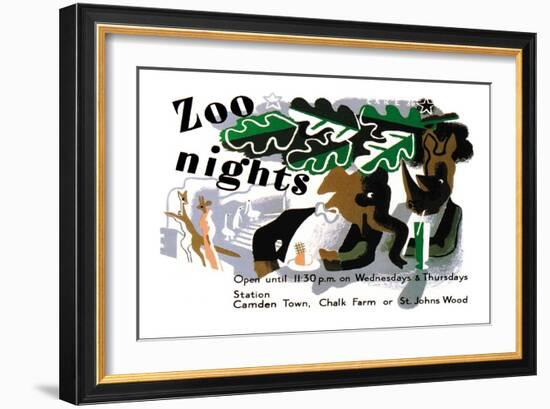 Zoo Nights-null-Framed Art Print