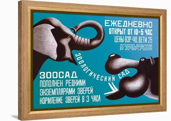 Zoo, Open Daily from 10 to 5-Dmitri Bulanov-Framed Stretched Canvas