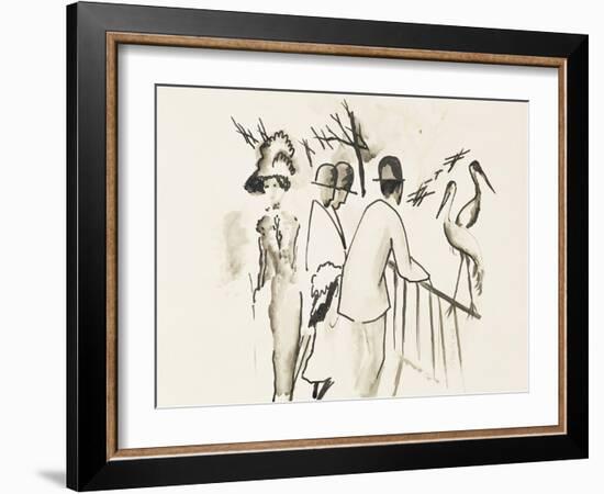 Zoological Garden II; Zoologischer Garten II, 1912-Auguste Macke-Framed Giclee Print