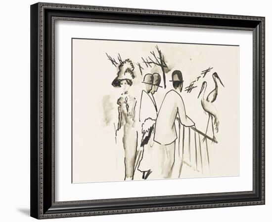 Zoological Garden II; Zoologischer Garten II, 1912-Auguste Macke-Framed Giclee Print