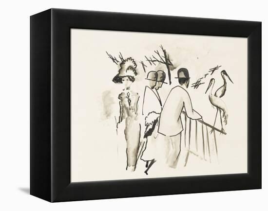 Zoological Garden II-Auguste Macke-Framed Premier Image Canvas