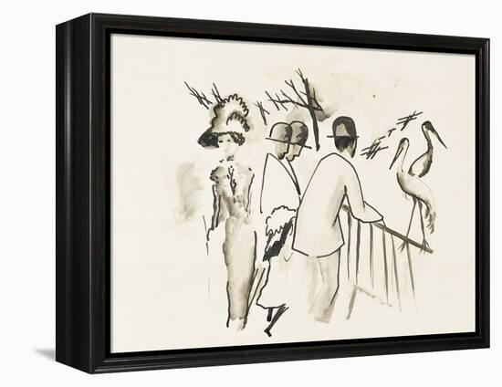 Zoological Garden II-Auguste Macke-Framed Premier Image Canvas